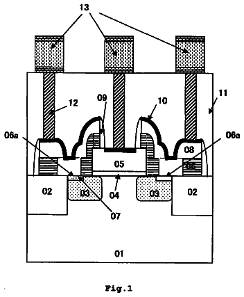 Drawing sheet 1 of US 8,541,822 B2