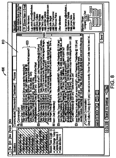 Drawing sheet 8 of US 8,645,463 B2