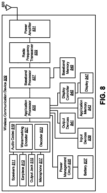 Drawing sheet 8 of US 9,767,822 B2