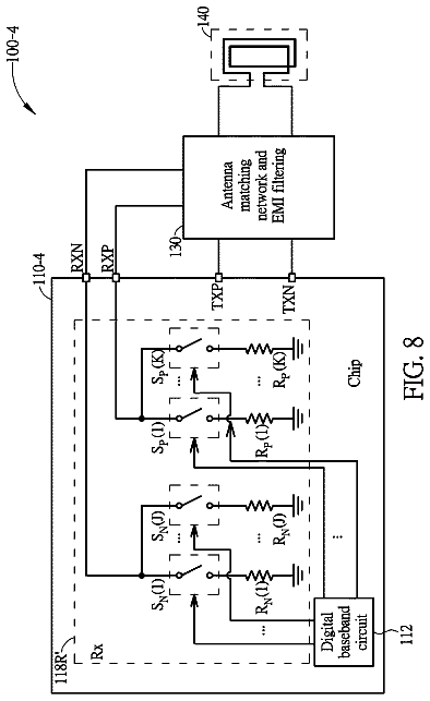 Drawing sheet 8 of US 9,819,394 B2