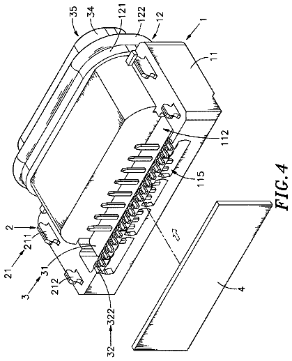 Drawing sheet 4 of US 9,899,779 B1